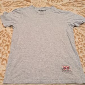 Aeropostale Heather Gray Tee with Logo Patch